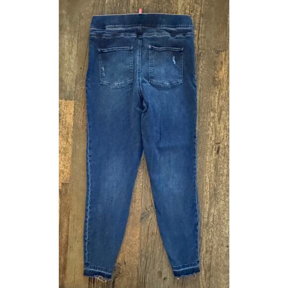 Spanx Distressed Ankle Skinny Pull-On Jeans Size XL - Picture 3 of 8